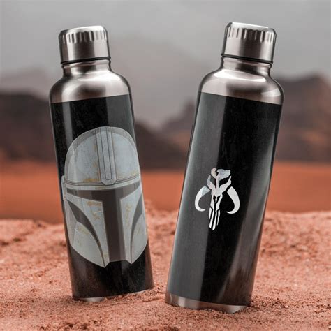 Star Wars: The Mandalorian Water Bottle (Where I Go Design)。